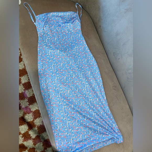 Cutout Backless Midi Split Cocktail Dress - Picture 6 of 6